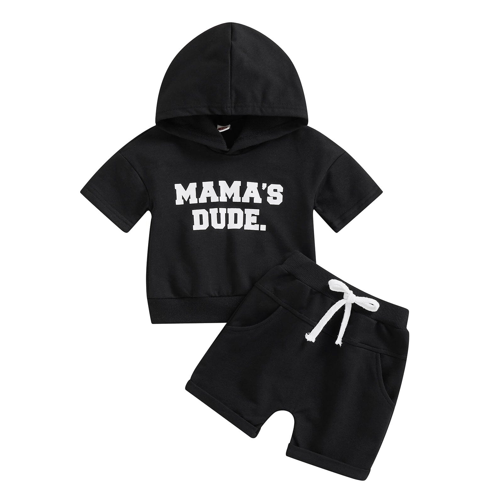 Conjunto Infantil Masculino "Cara da Mamãe" Loja Click Certo Preto 0-6 Meses 