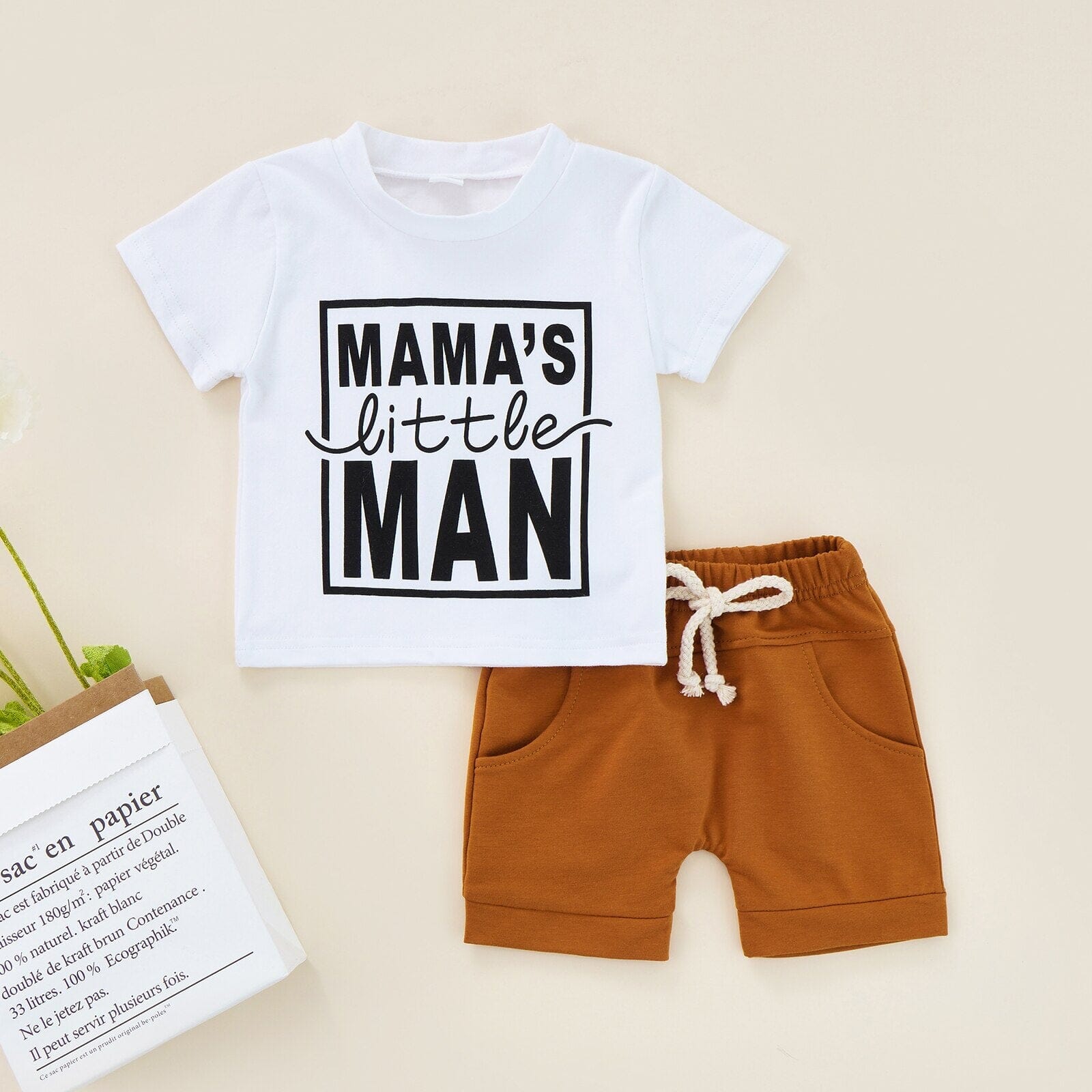 Conjunto Infantil Masculino "Carinha do Papai" "Carinha da Mamãe" Loja Click Certo 