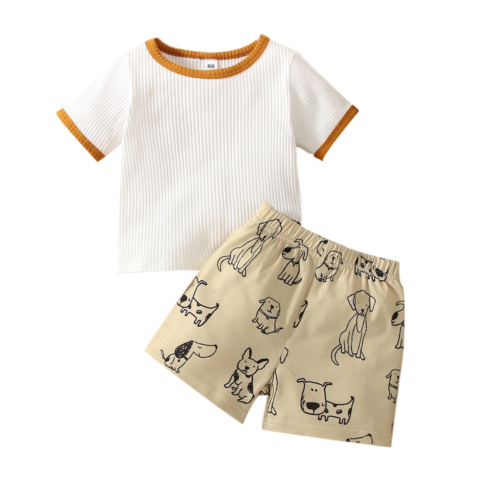 Conjunto Infantil Masculino Dinossauro conjunto Loja Click Certo Branco 3-6 meses 