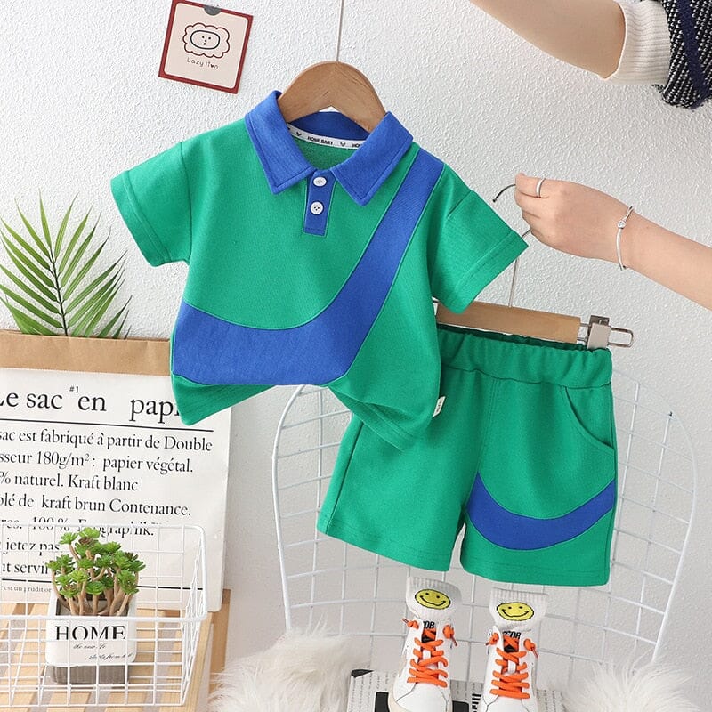 Conjunto Infantil Masculino Esportivo Gola Polo Loja Click Certo Verde 6-12 Meses 