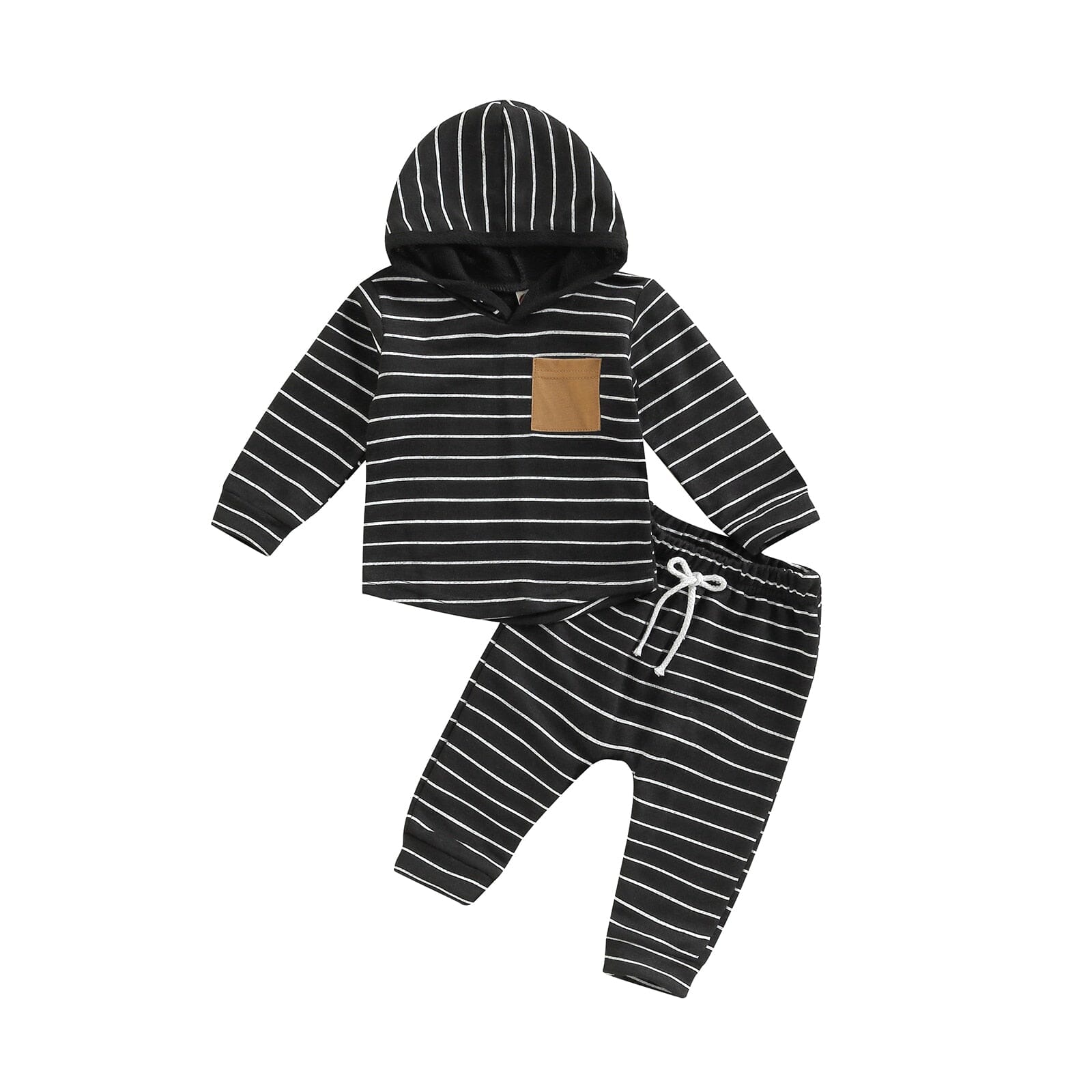 Conjunto Infantil Masculino Listras 0 Loja Click Certo Preto 2-3 Anos 