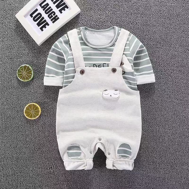 Conjunto Infantil Masculino Listras Conjunto Loja Click Certo Verde 24-36 Meses 