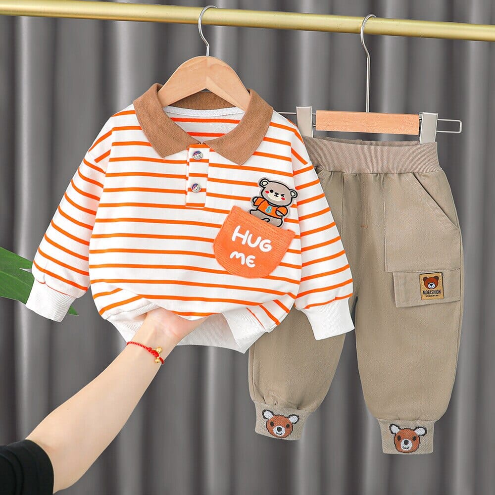 Conjunto Infantil Masculino "Me abrace" Loja Click Certo 