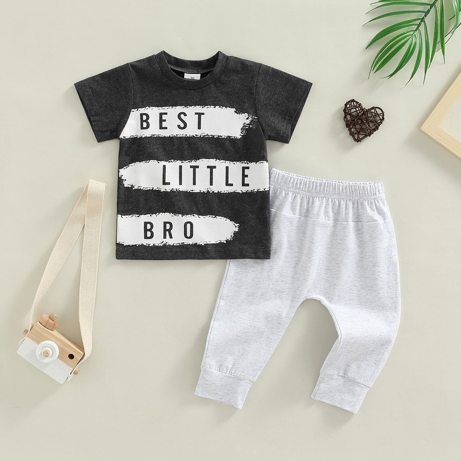 Conjunto Infantil Masculino "Melhor Irmãozinho" Loja Click Certo 3-6 Meses 