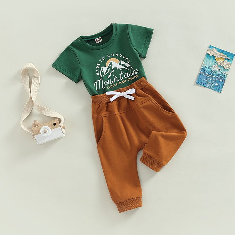 Conjunto Infantil Masculino Montanhas Loja Click Certo 2-3 Anos 