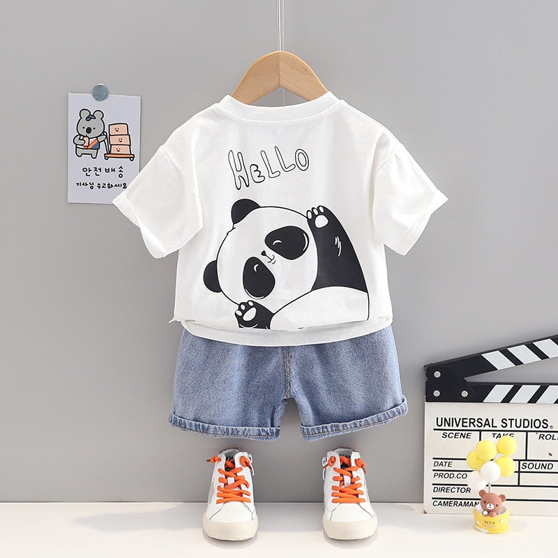 Conjunto Infantil Masculino Panda conjunto Loja Click Certo 
