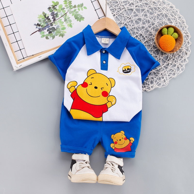 Conjunto Infantil Masculino Poo Loja Click Certo Azul 6-12 Meses 