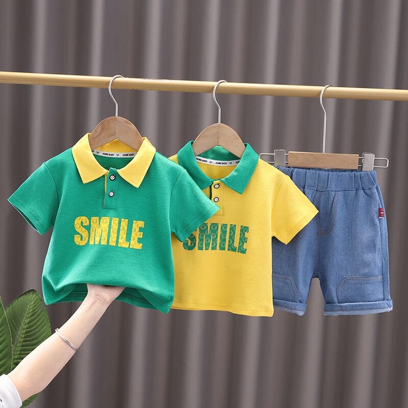 Conjunto Infantil Masculino Smile Golinha Loja Click Certo 