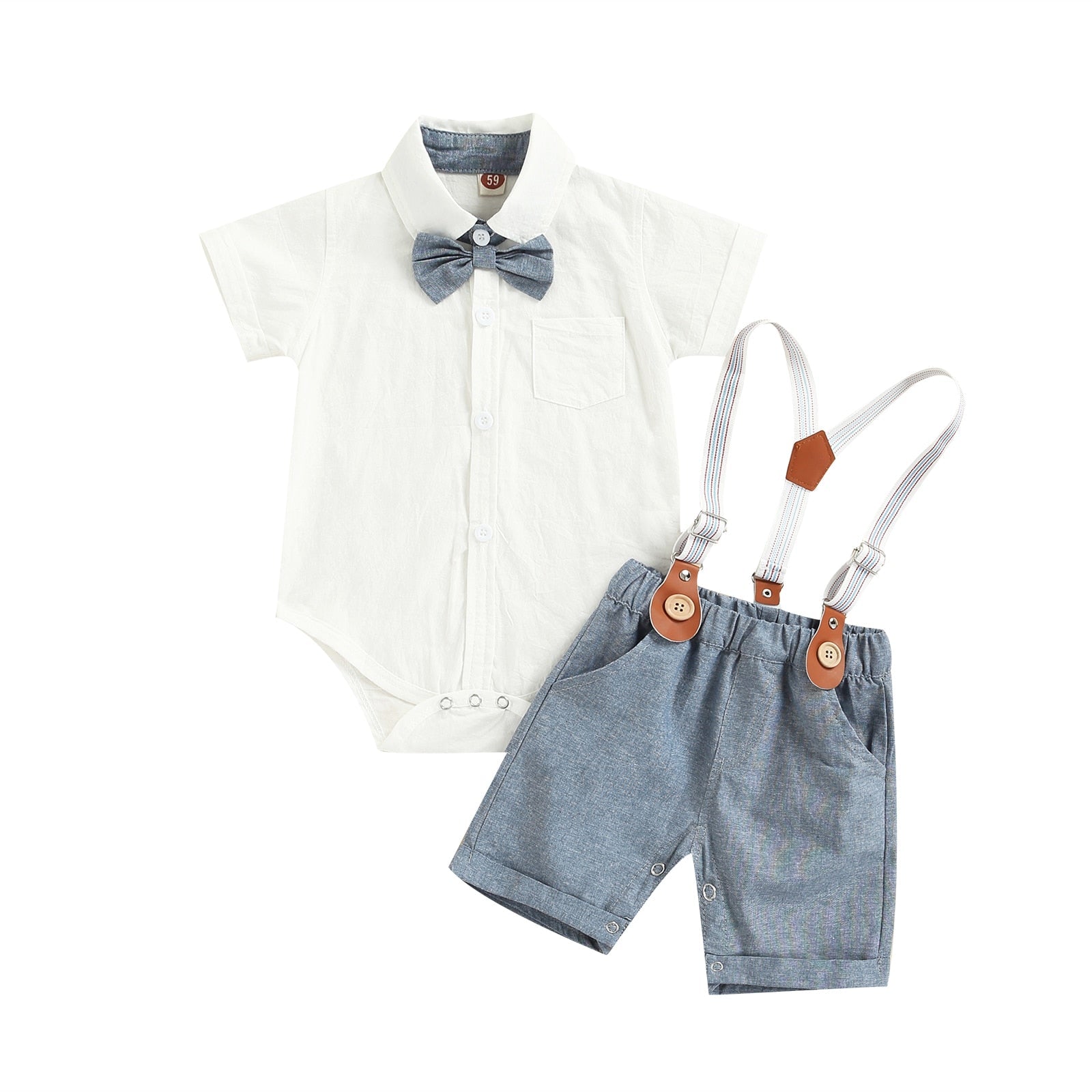 Conjunto Infantil Masculino Suspensório conjunto Loja Click Certo 