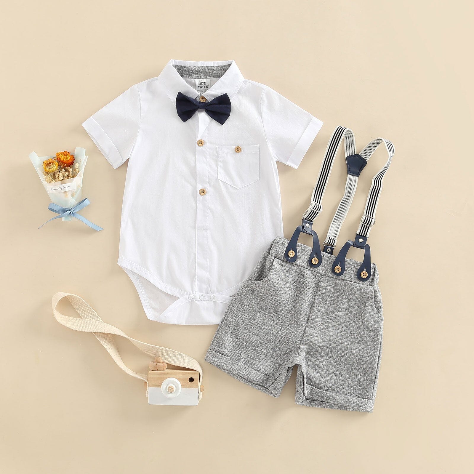 Conjunto Infantil Masculino Suspensório e Gravatinha 0 Loja Click Certo 