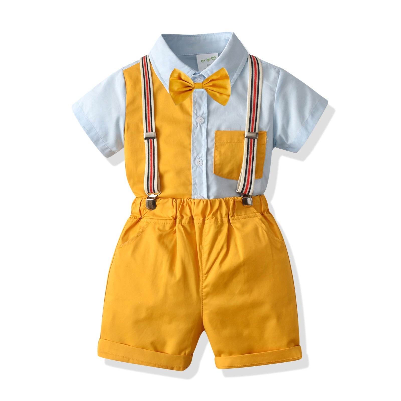 Conjunto Infantil Masculino Suspensório + Gravatinha conjunto Loja Click Certo 18-24 meses 