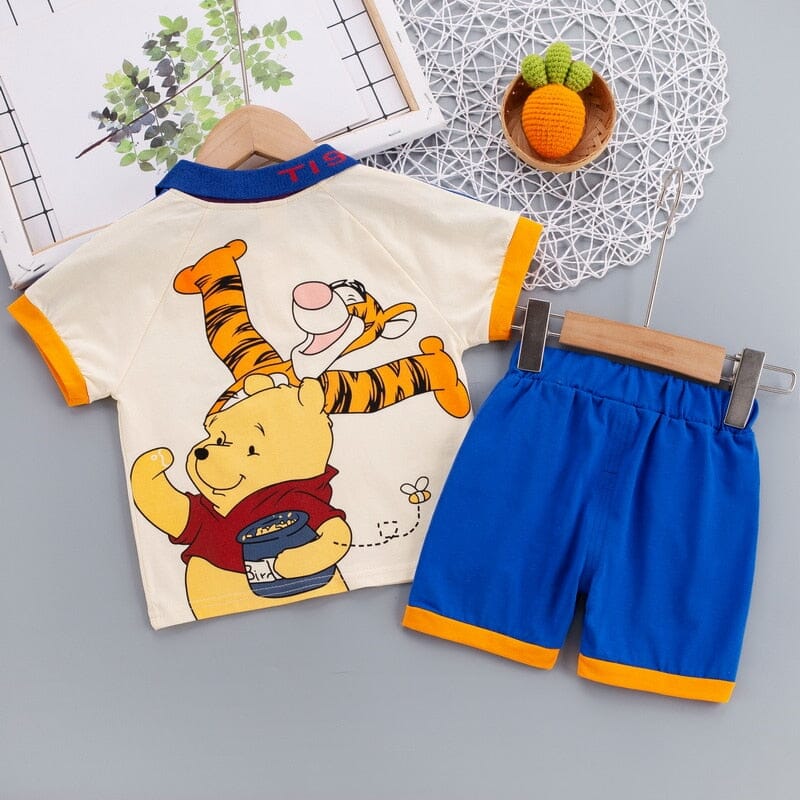 Conjunto Infantil Masculino Ursinho Pooh e Tigrão Loja Click Certo 