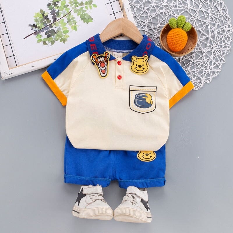 Conjunto Infantil Masculino Ursinho Pooh e Tigrão Loja Click Certo 