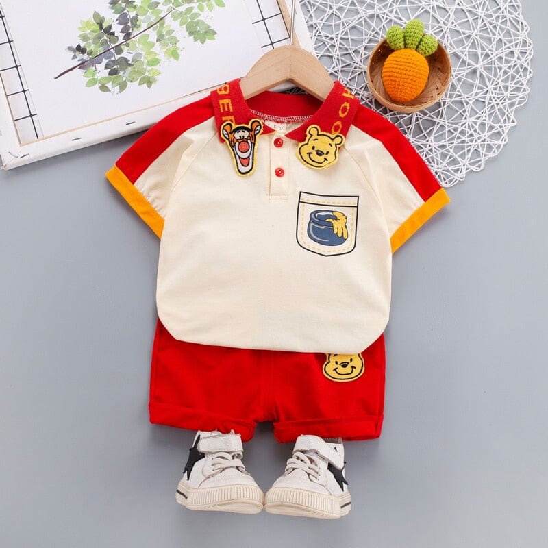 Conjunto Infantil Masculino Ursinho Pooh e Tigrão Loja Click Certo 