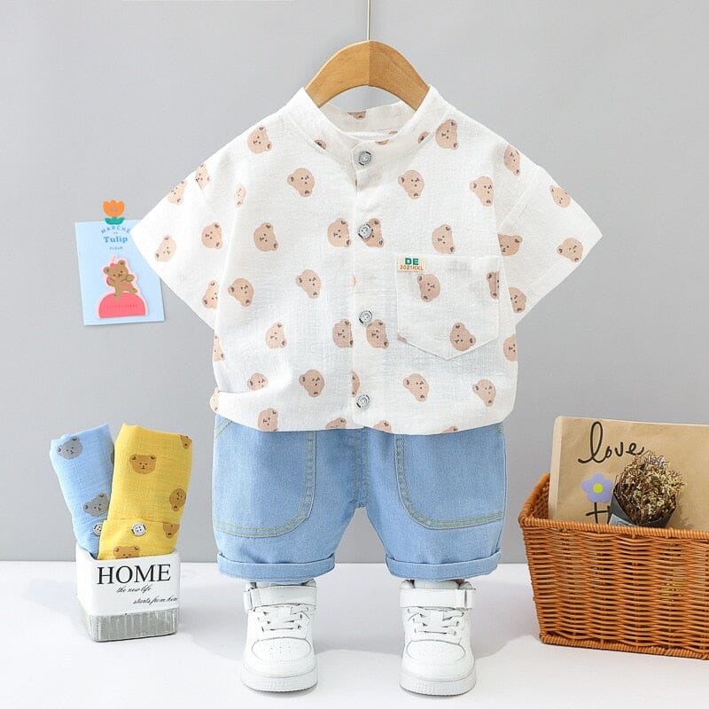 Conjunto Infantil Masculino Ursinhos Loja Click Certo 