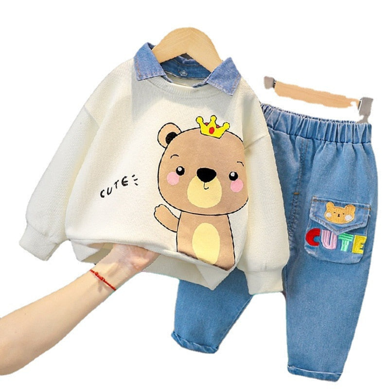 Conjunto Infantil Masculino Urso Fofo conjunto Loja Click Certo 