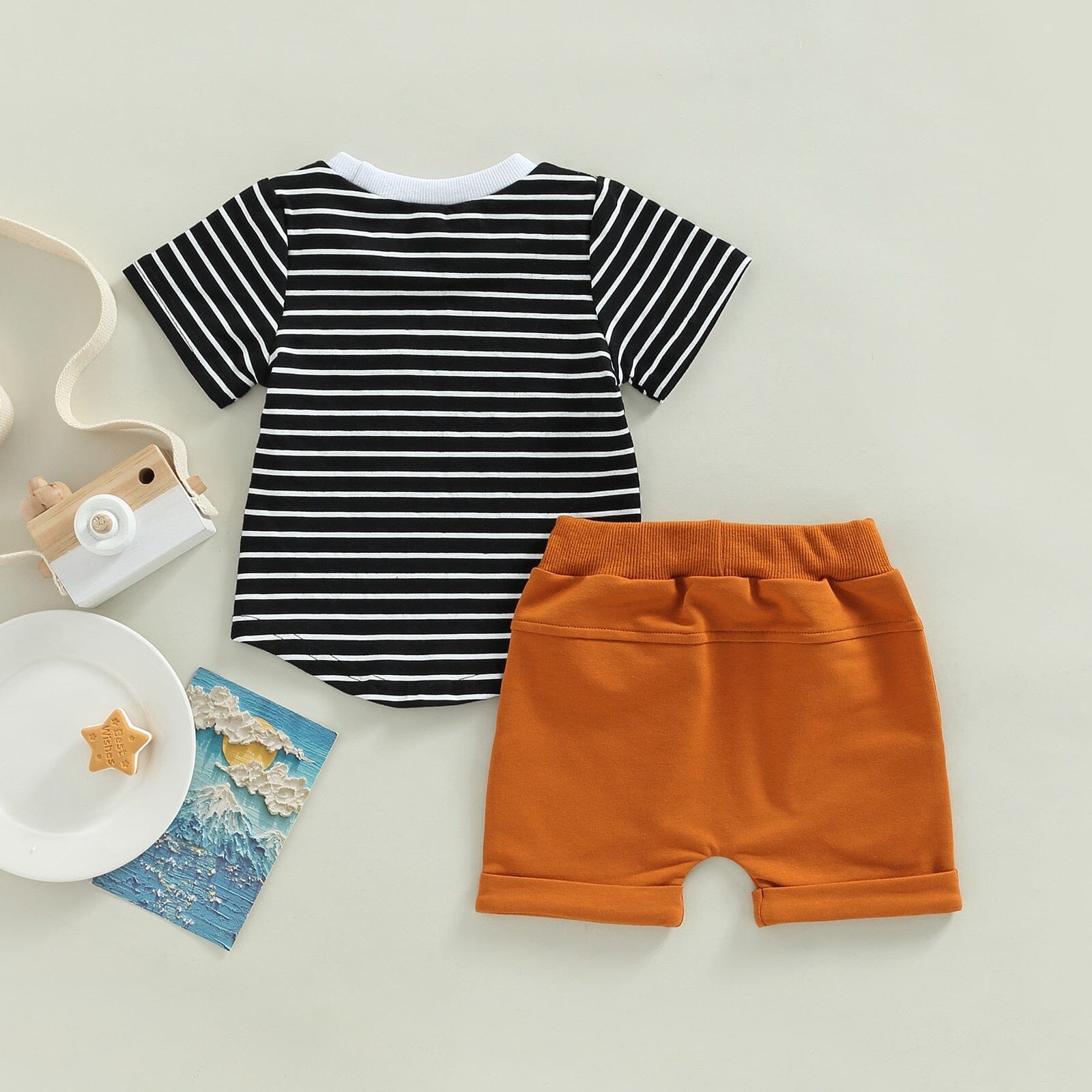 Conjunto Infantil Masculino Verão Listras Loja Click Certo 