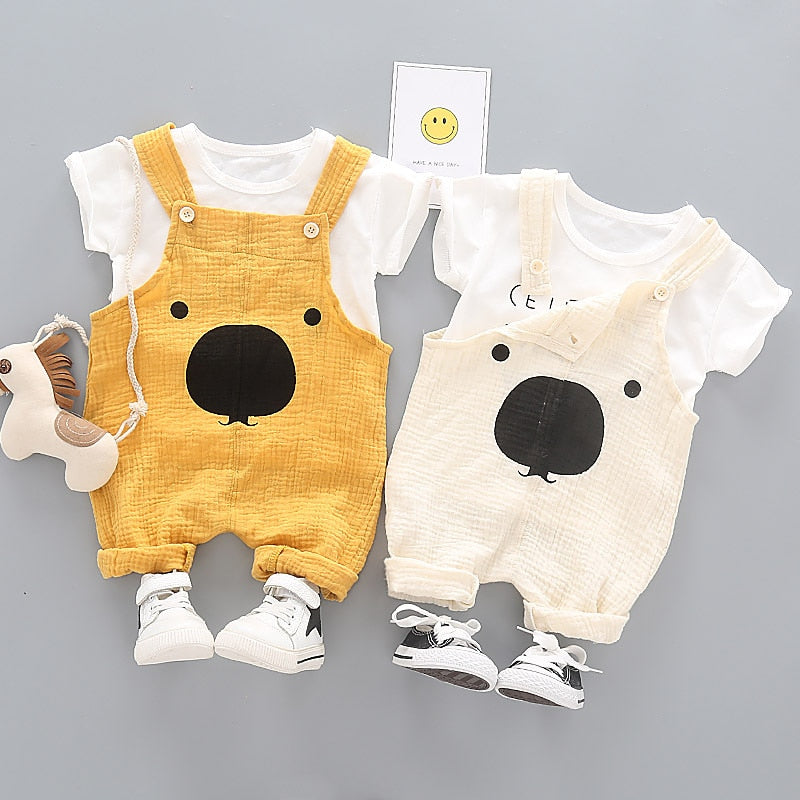 Conjunto Infantil Masculino Verão Urso Conjunto Loja Click Certo 