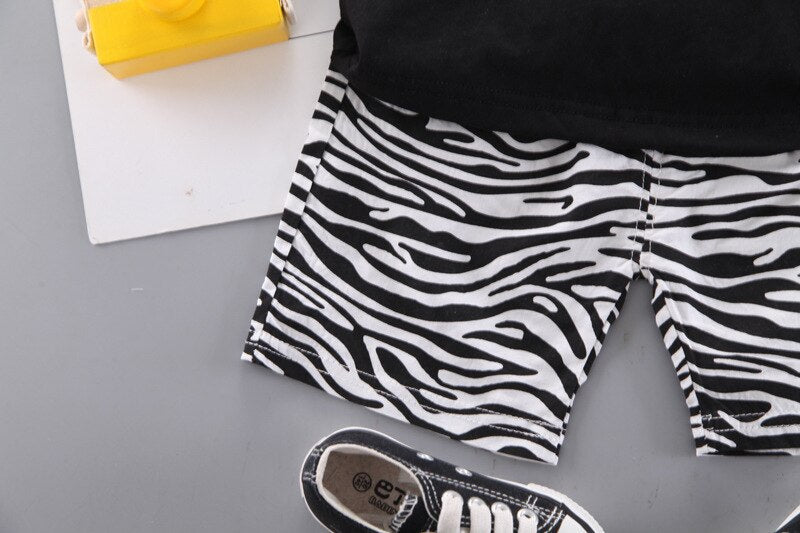 Conjunto Infantil Masculino Zebra conjunto Loja Click Certo 