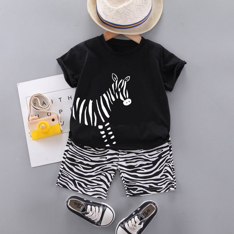 Conjunto Infantil Masculino Zebra conjunto Loja Click Certo Preto 2-3 Anos 