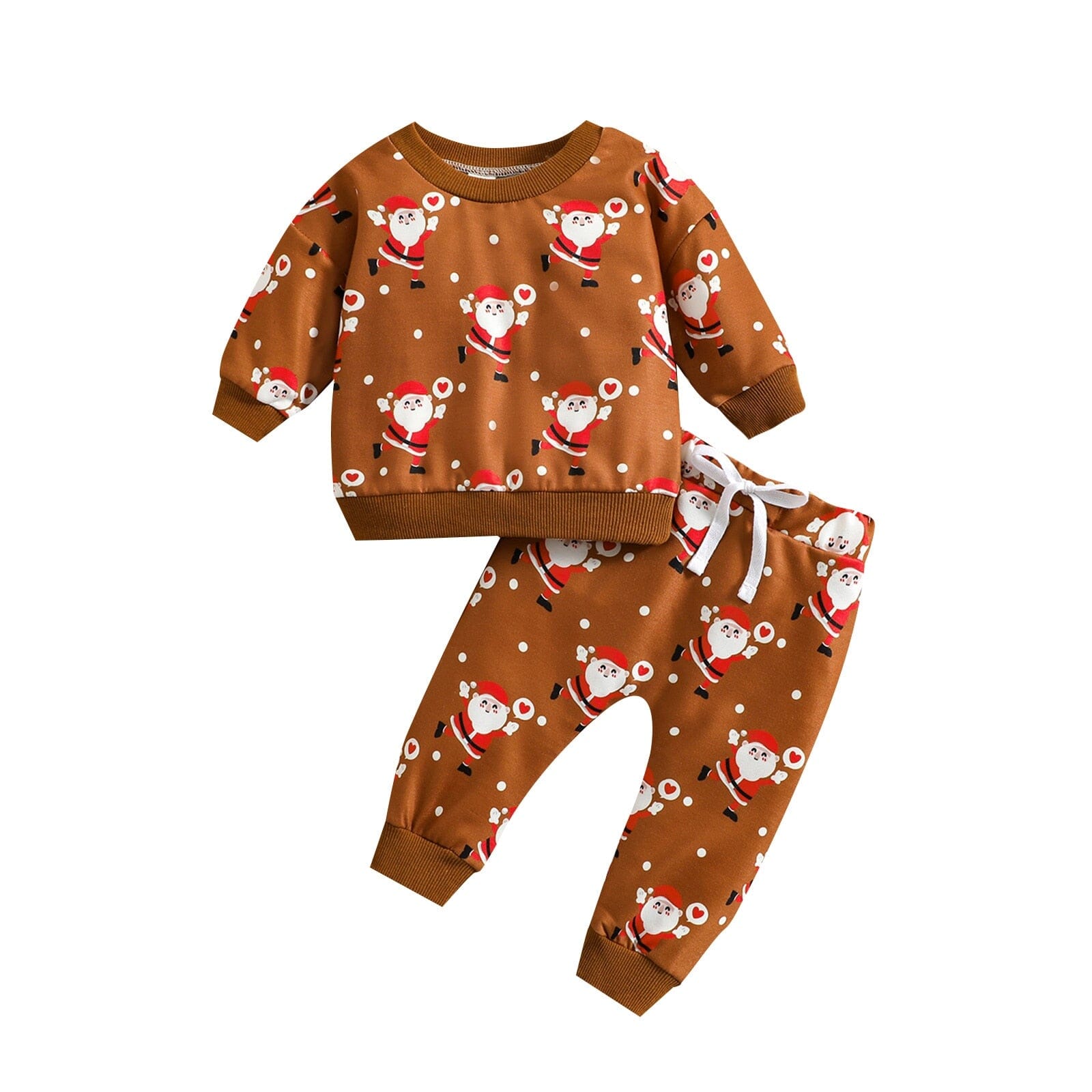 Conjunto Infantil Natal Feliz 0 Loja Click Certo Marrom 2-3 Anos 