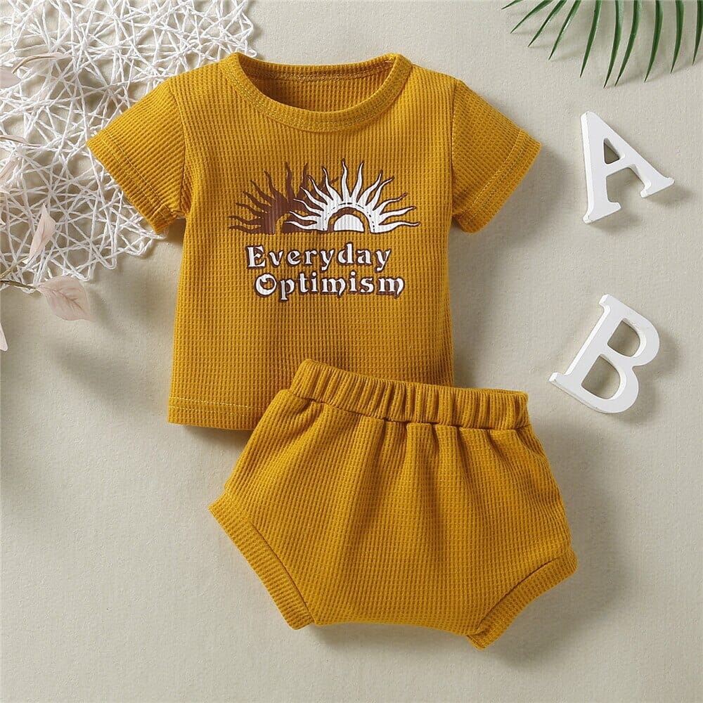 Conjunto Infantil "Otimismo de Todo Dia" Loja Click Certo 