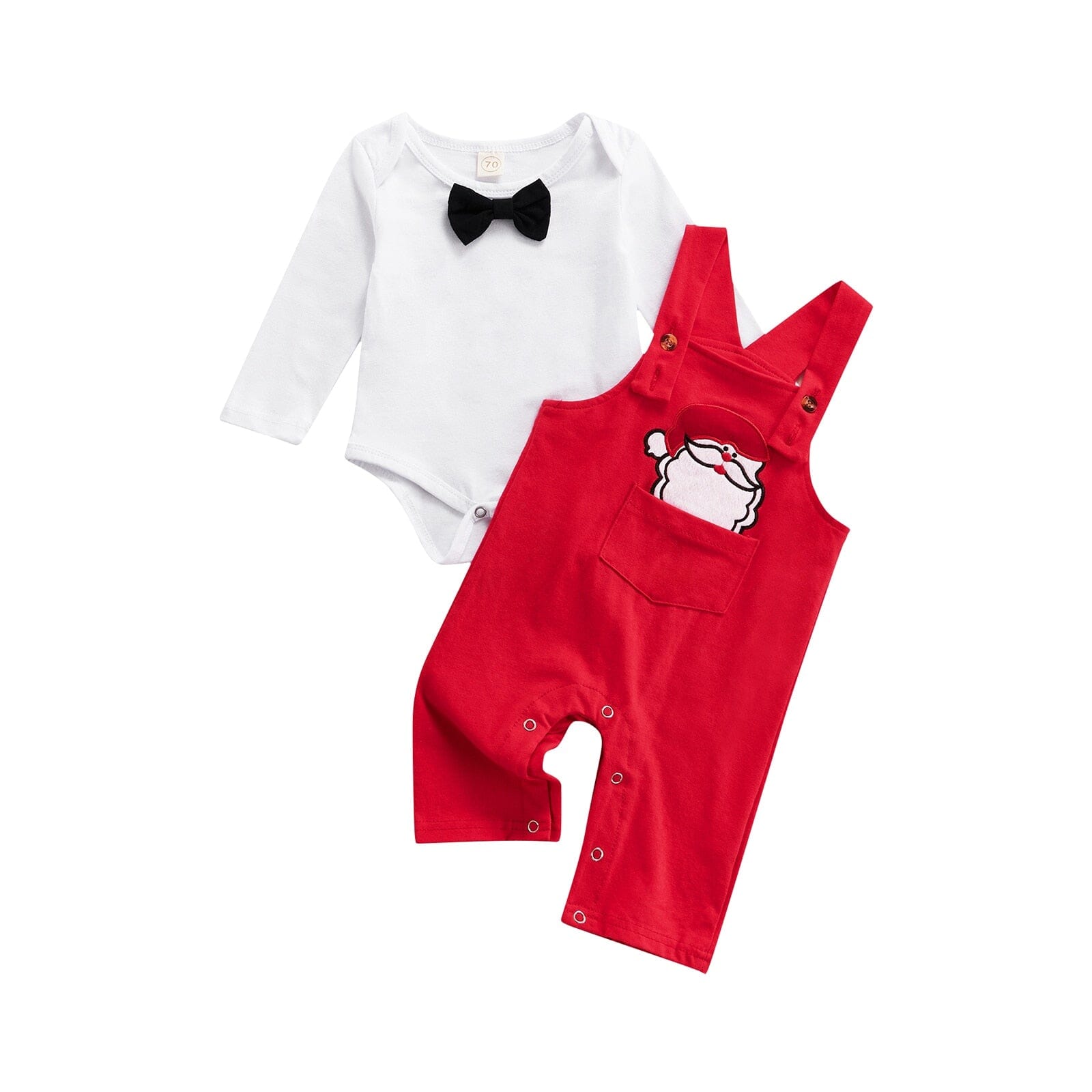 Conjunto Infantil Papai Noel 0 Loja Click Certo Vermelho 0-3 Meses 