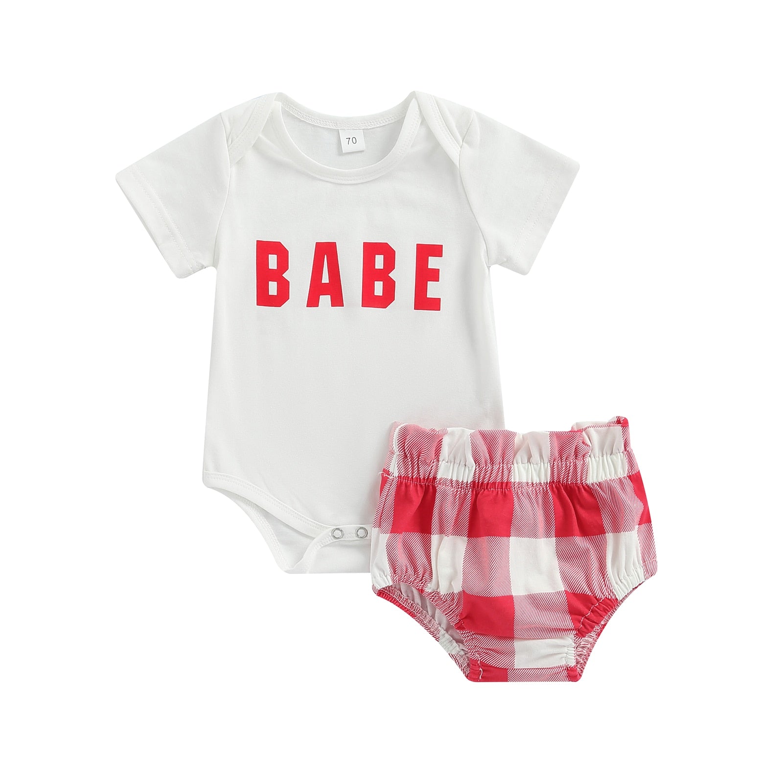 Conjunto Infantil Querida conjunto Loja Click Certo Vermelho 0-3 meses 