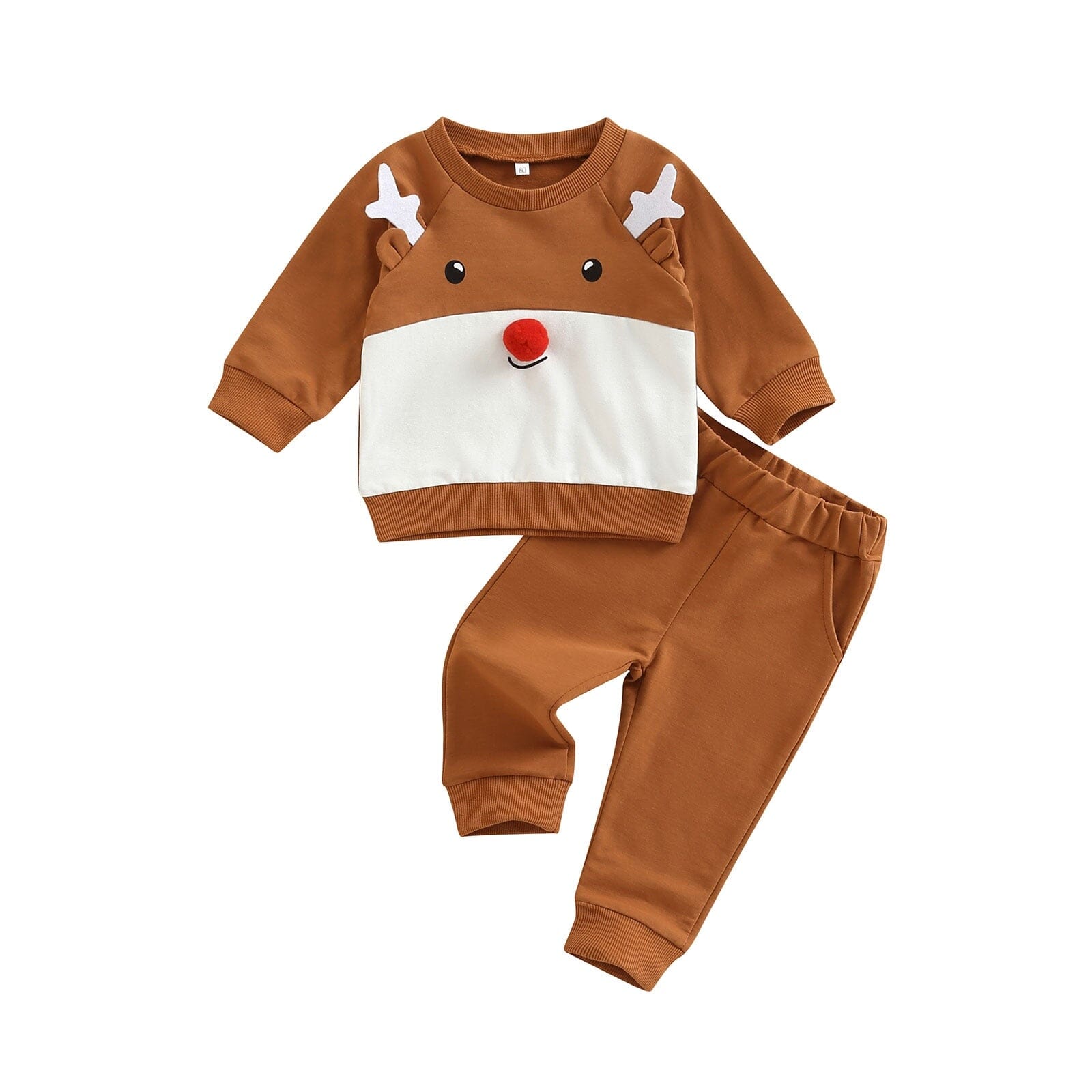 Conjunto Infantil Rena de Natal 0 Loja Click Certo 