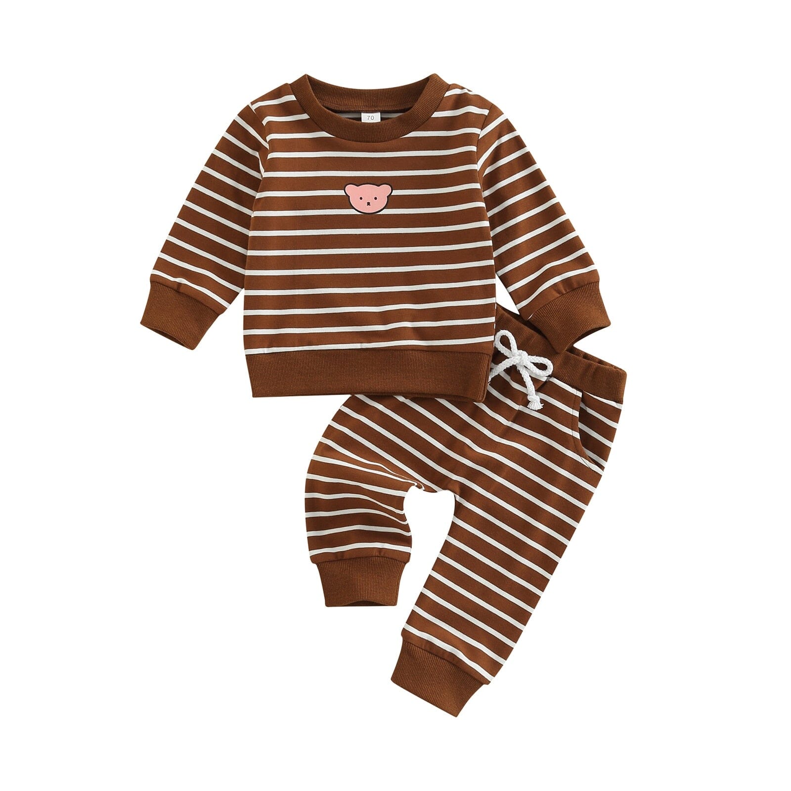 Conjunto Infantil Ursinho Baby 0 Loja Click Certo Marrom 3-6 Meses 