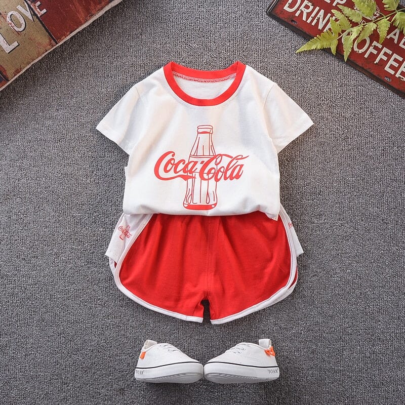 Conjunto Infantil Verão Coca e Pepsi Loja Click Certo 