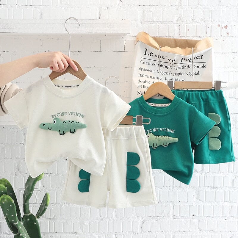 Conjunto Infantil Verão Dinossauro Loja Click Certo 