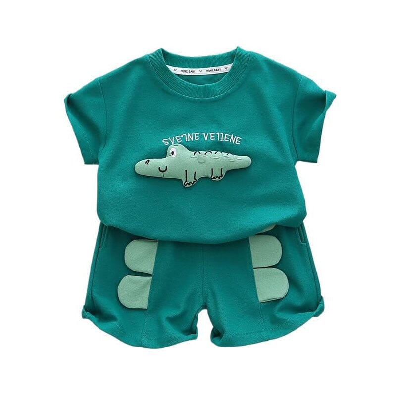 Conjunto Infantil Verão Dinossauro Loja Click Certo 