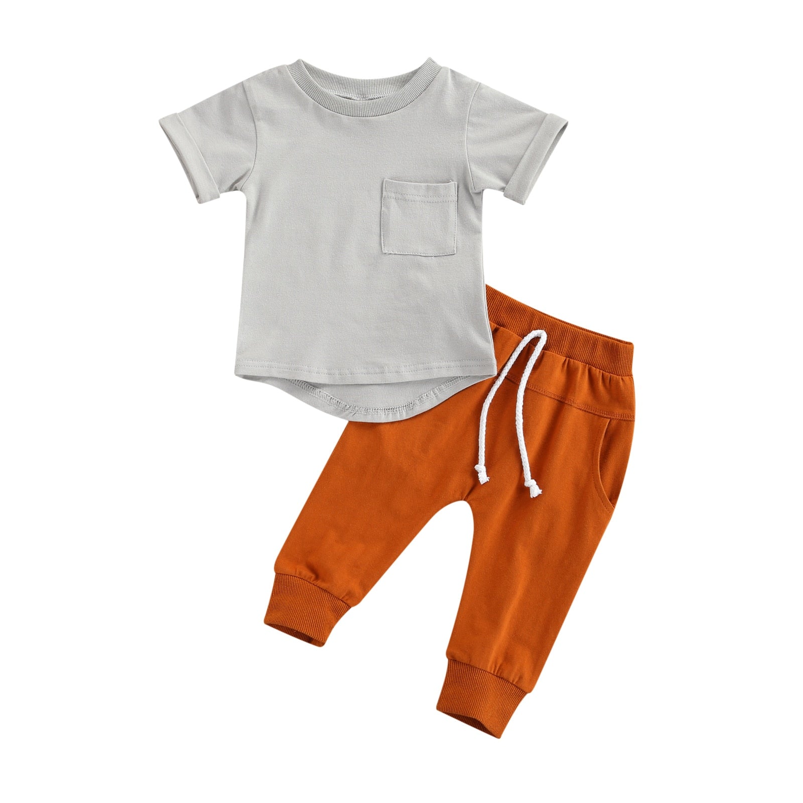 Conjunto Moderninho Menino Conjunto Loja Click Certo Cinza 0-6 Meses 