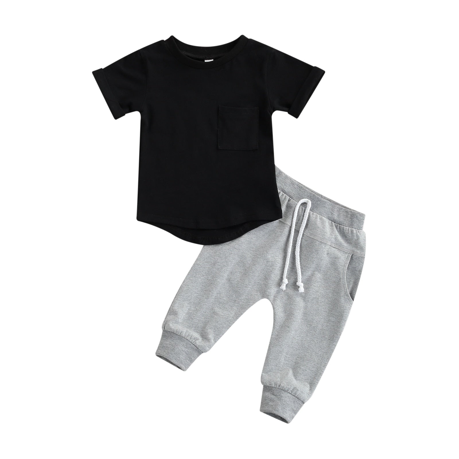 Conjunto Moderninho Menino Conjunto Loja Click Certo Preto 0-6 Meses 