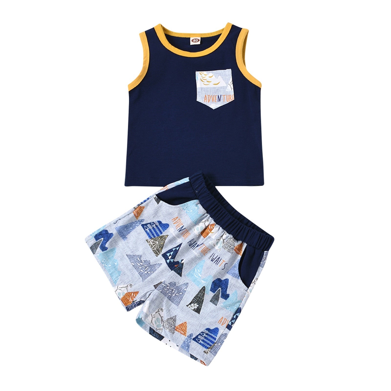 Conjunto Regata Conjunto Loja Click Certo Azul Marinho 6-12 meses 