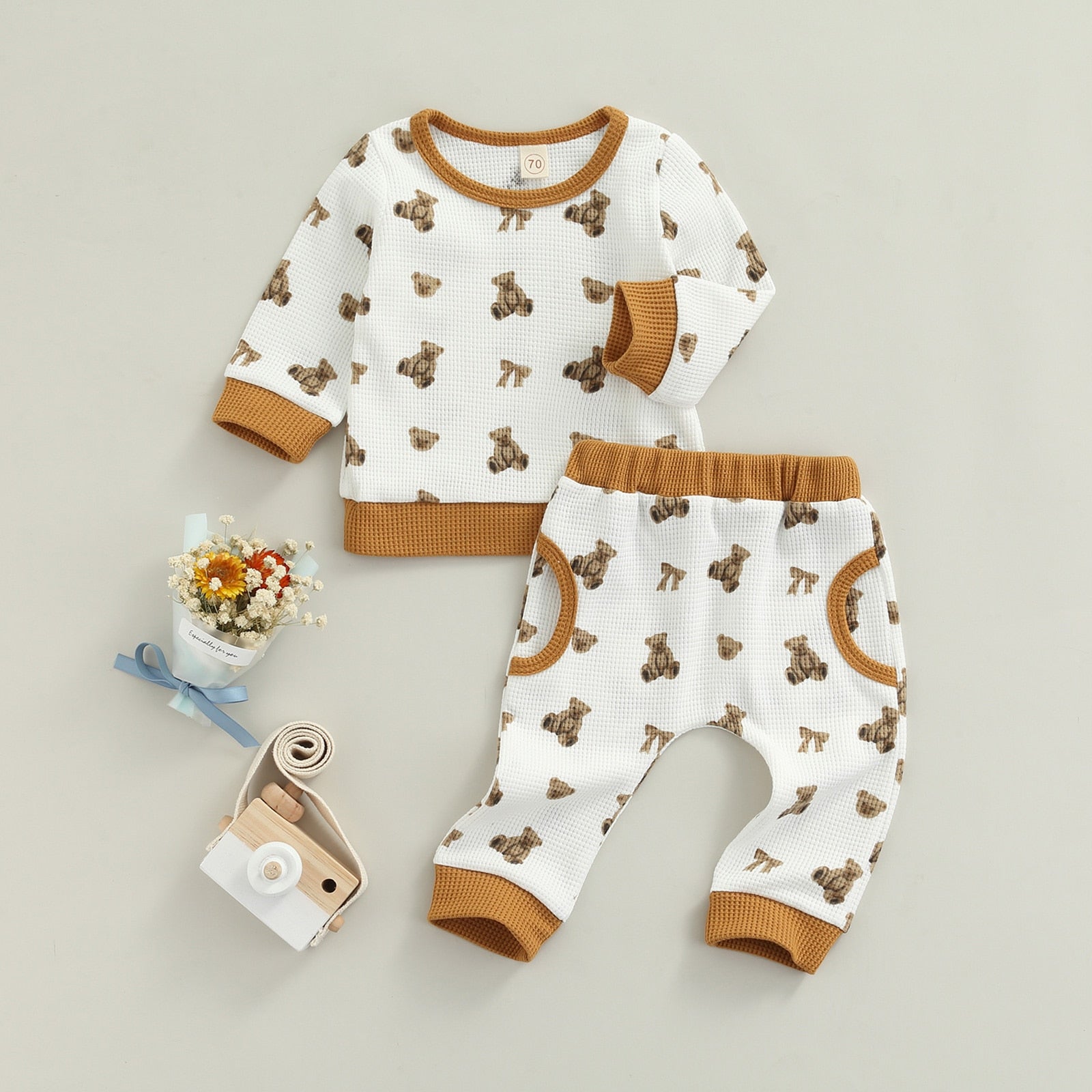 Conjunto Ursinhos Conjunto Loja Click Certo 3-6 Meses 