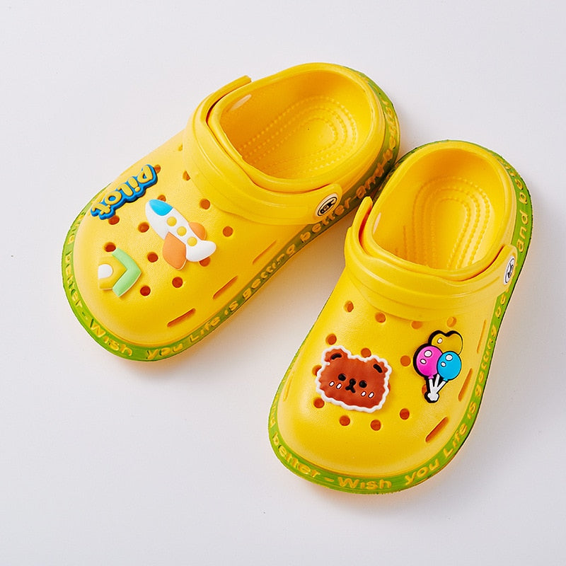 Crocks com Pins Loja Click Certo Amarelo 19-28 Meses Palmilha 14.5cm 