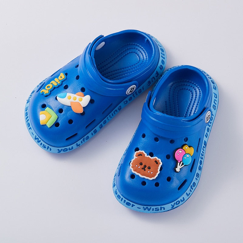 Crocks com Pins Loja Click Certo Azul 19-28 Meses Palmilha 14.5cm 