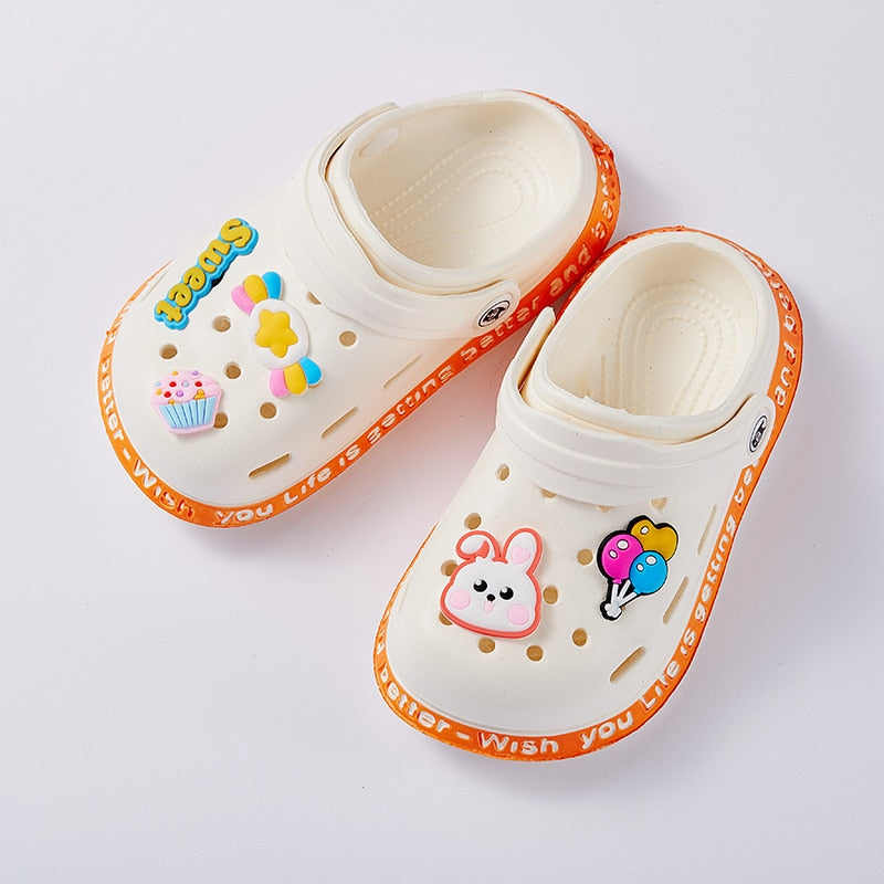 Crocks com Pins Loja Click Certo Branco 19-28 Meses Palmilha 14.5cm 