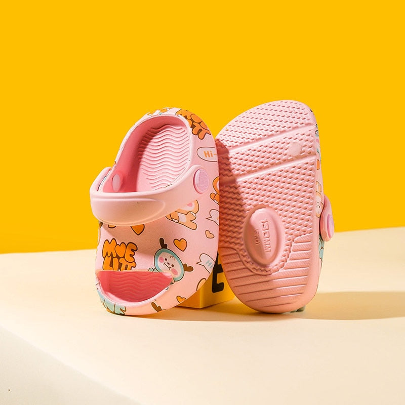 Crocks Infantil Bichinho Loja Click Certo Rosa 0-6 Meses Palminha 11.5cm 