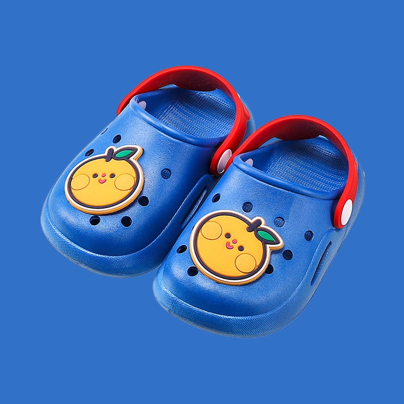 Crocks Infantil Frutinha Loja Click Certo Azul 6-8 Meses Palmilha 12cm 