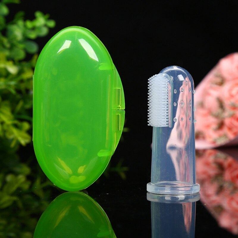 Escova de Dente Silicone acessorios Loja Click Certo Verde 