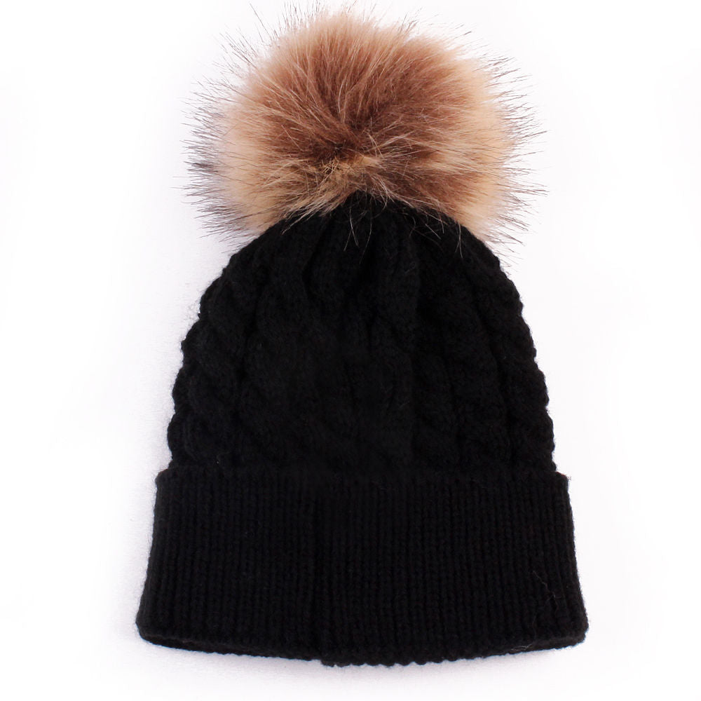 Gorro com Pompom Gorro Loja Click Certo Preto 