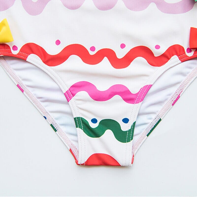 Maiô Infantil Cores + Touca Loja Click Certo 