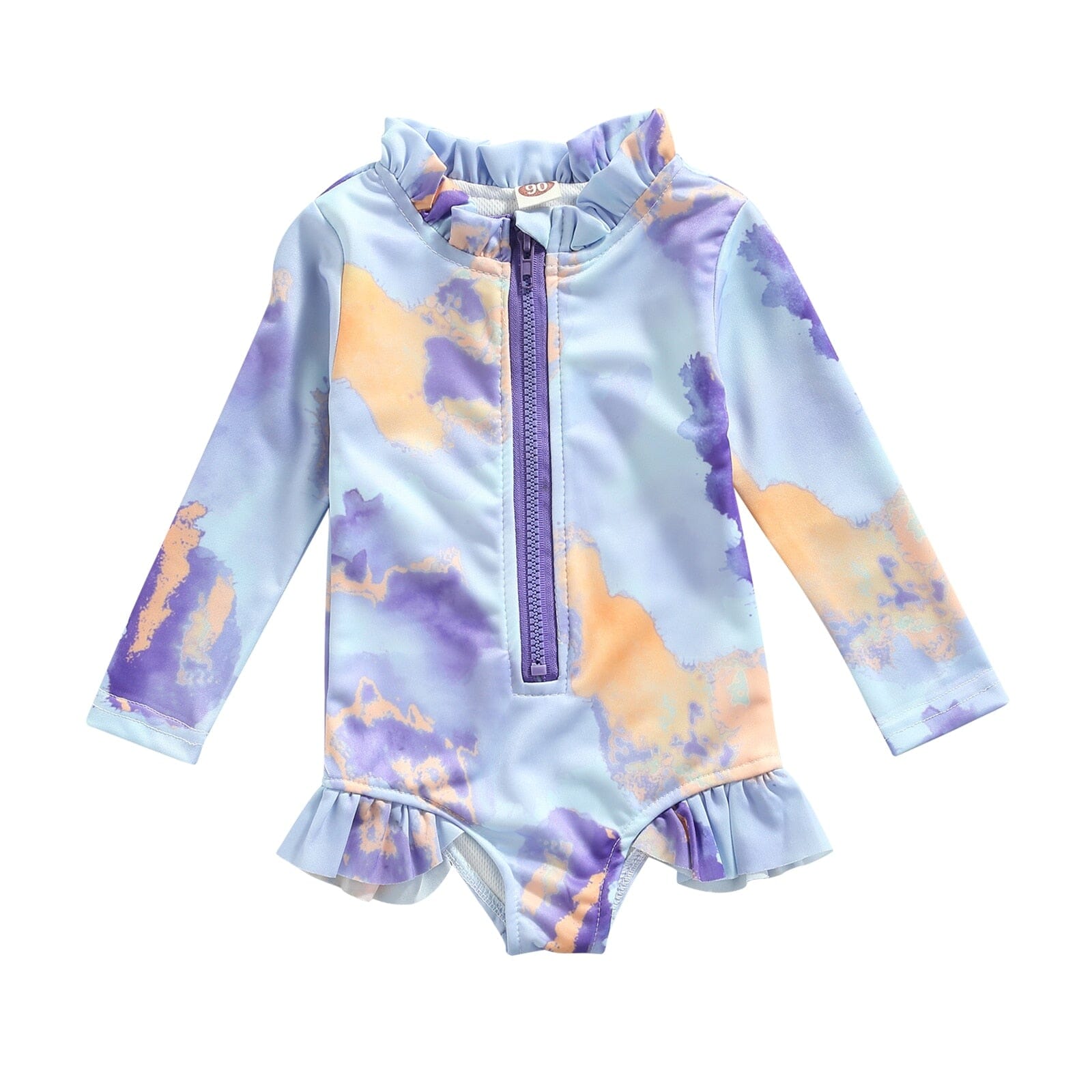 Maiô Infantil Tie-Dye Loja Click Certo Lilás 2-3 Anos 