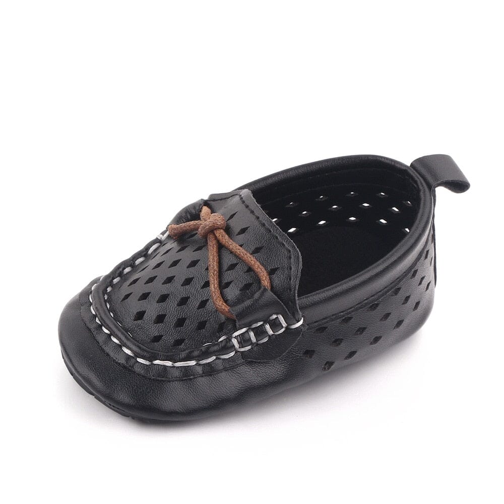 Mocassim Infantil Furinhos Loja Click Certo Preto 0-6 Meses 