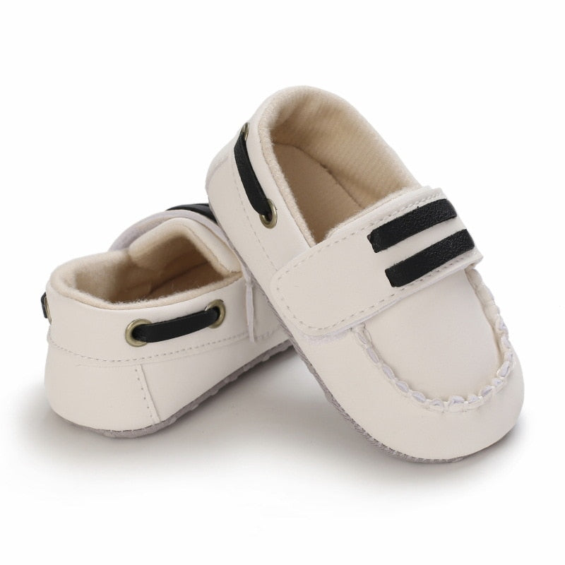 Mocassim Velcro mocassim Loja Click Certo Branco 0-6 Meses 11cm 