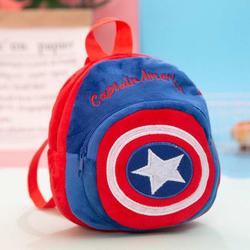 Mochila Divertida Pelúcia Loja Click Certo Capitão America 