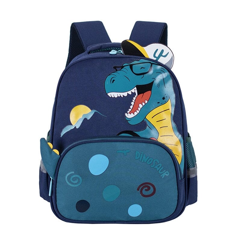 Mochila Infantil Dinos Loja Click Certo Azul 